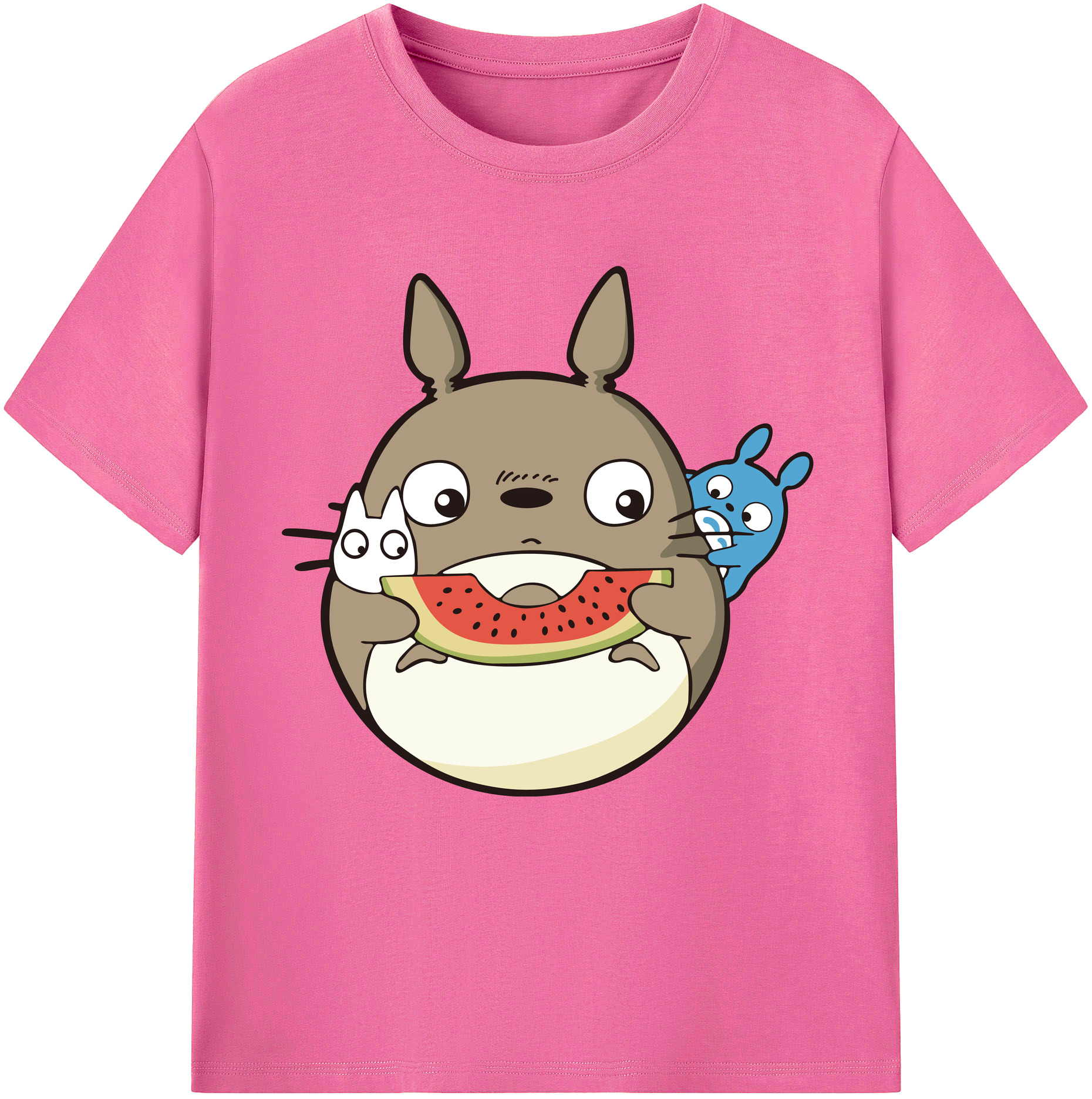 （画像用） となりのトトロ 草壁メイ 草壁サツキ My Neighbor Totoro Satsuki Kusakabe Mei Kusakabe レディースカジュアルプリントTシャツ（綿100％）